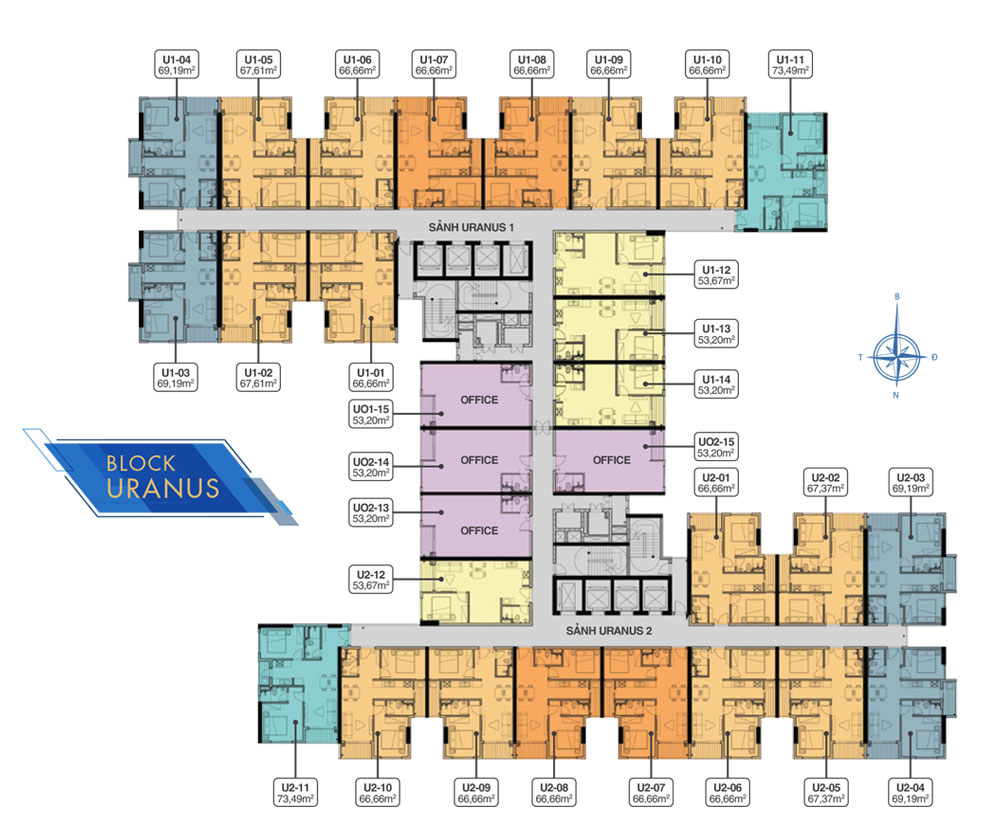 Mặt bằng Q7 SaiGon Riverside