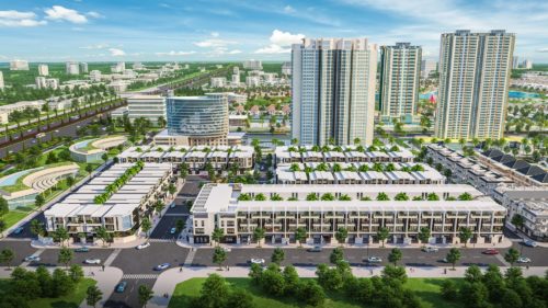 Phối cảnh khu đô thị Đông Tăng Long.