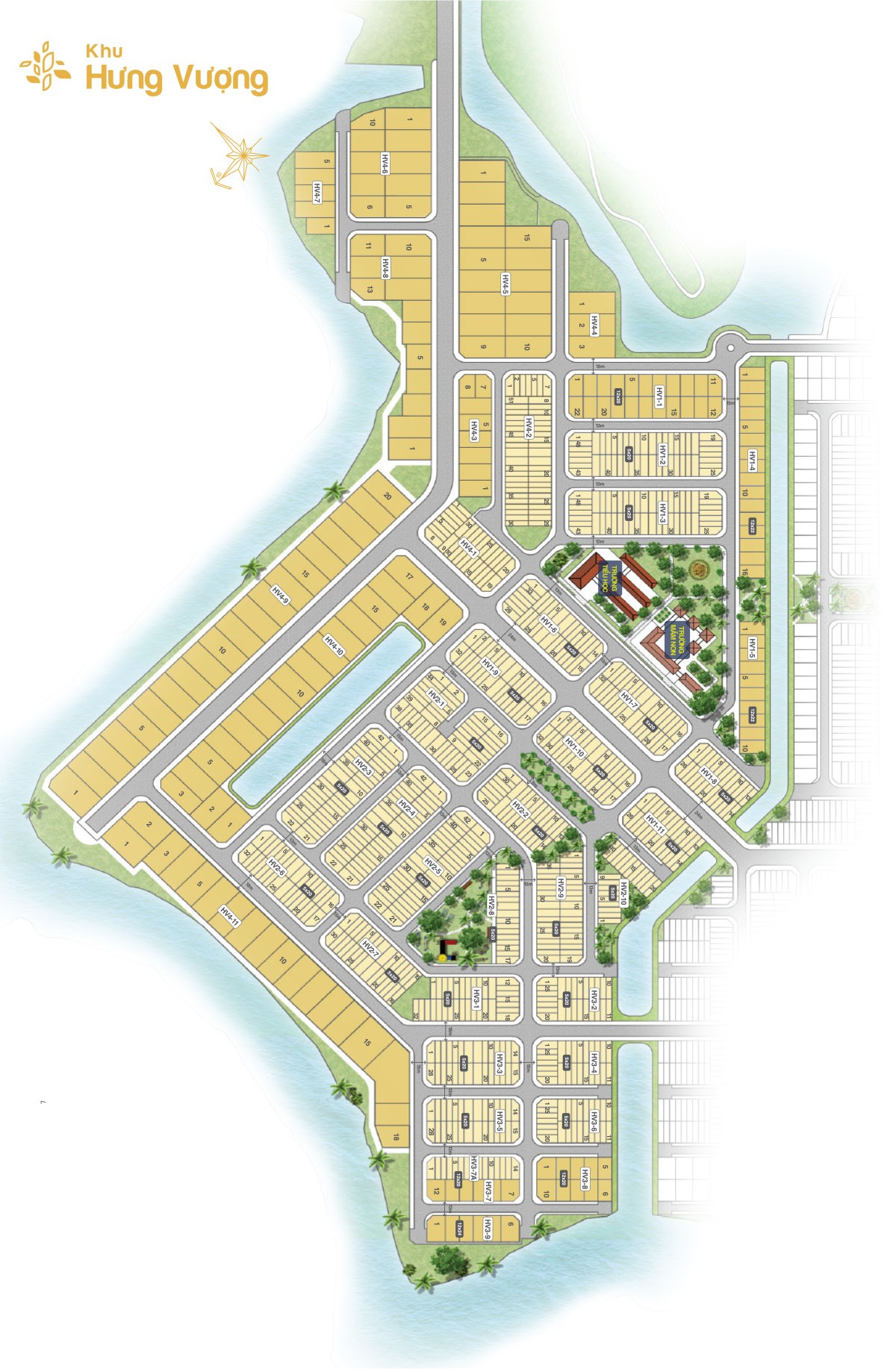 Mặt bằng Khu Hưng Vượng dự án Biên Hòa New City