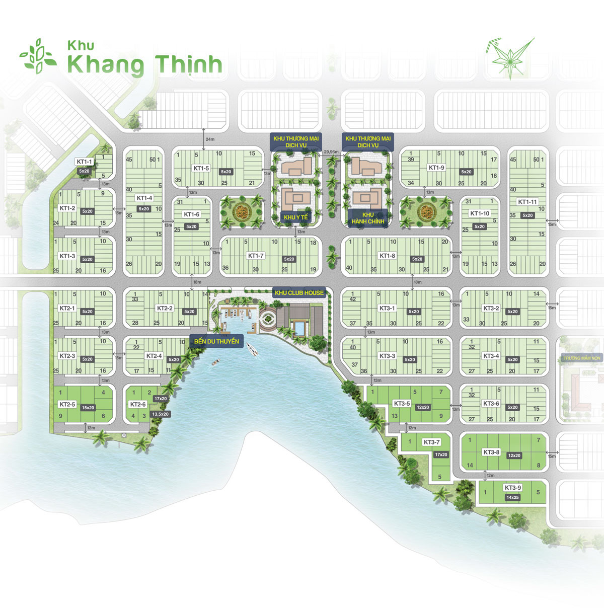Mặt bằng Khu Khang Thịnh dự án Biên Hòa New City