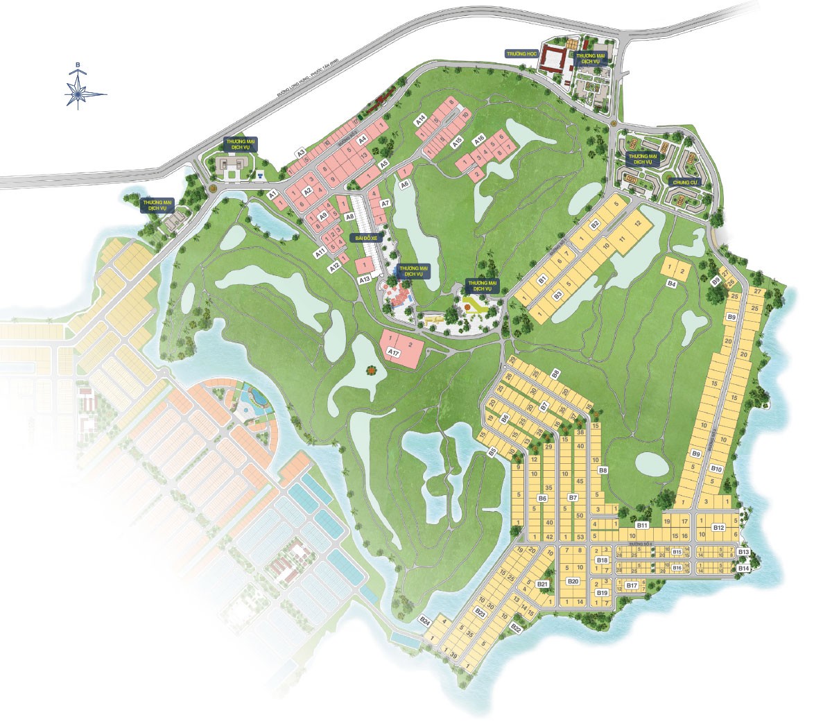 Mặt bằng Khu 1 dự án Biên Hòa New City