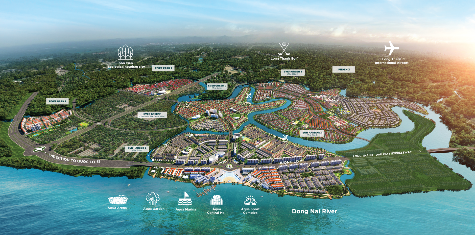 Vị trí Aqua City NovaLand Đồng Nai