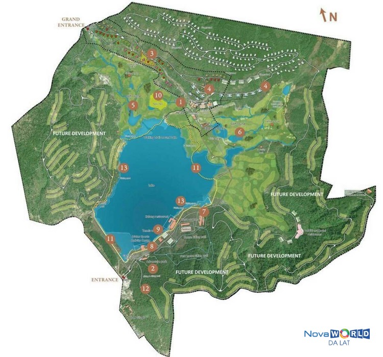 Mặt Bằng Novaworld Đà Lạt Gemma Land