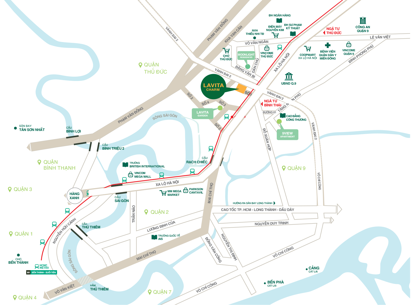 Vị trí Căn Hộ Lavita Charm Thành Phố Thủ Đức 