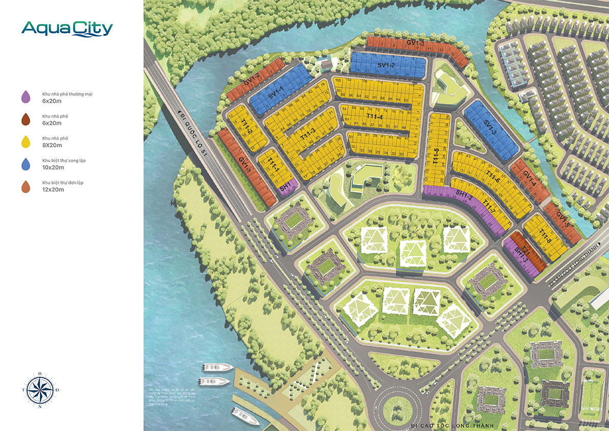 Mặt Bằng Chi Tiết AQUA CITY ĐỒNG NAI