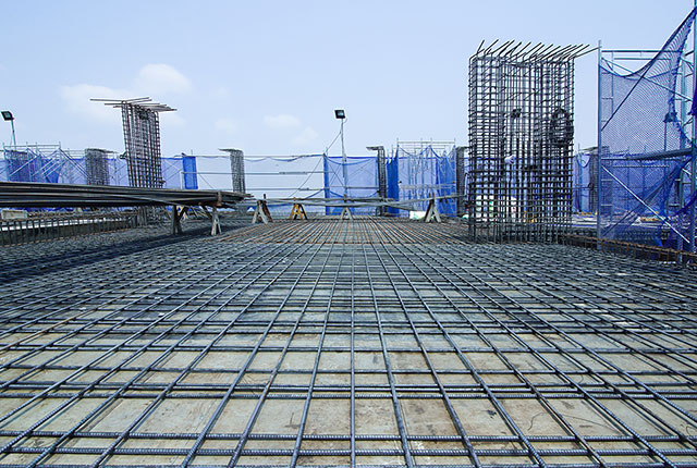 Thi công cốt thép sàn 32 Block Venus