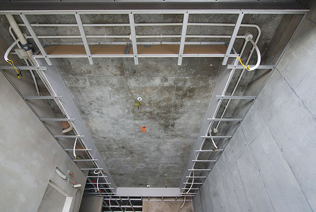 Thi công khung xương thạch cao từ tầng 5 đến tầng 10 Block Mercura và Block Uranus