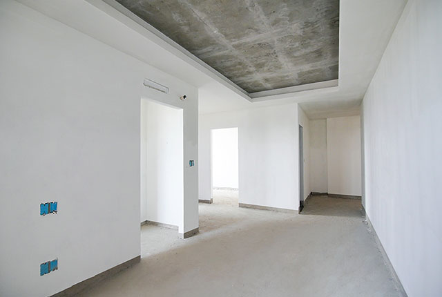 Thi công sơn bả matit từ tầng 6 đến tầng 10 Block Mercury và Block Uranus