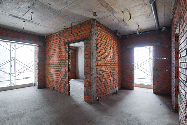 Xây tường căn hộ từ tầng 5 đến tầng 12 Block Venus