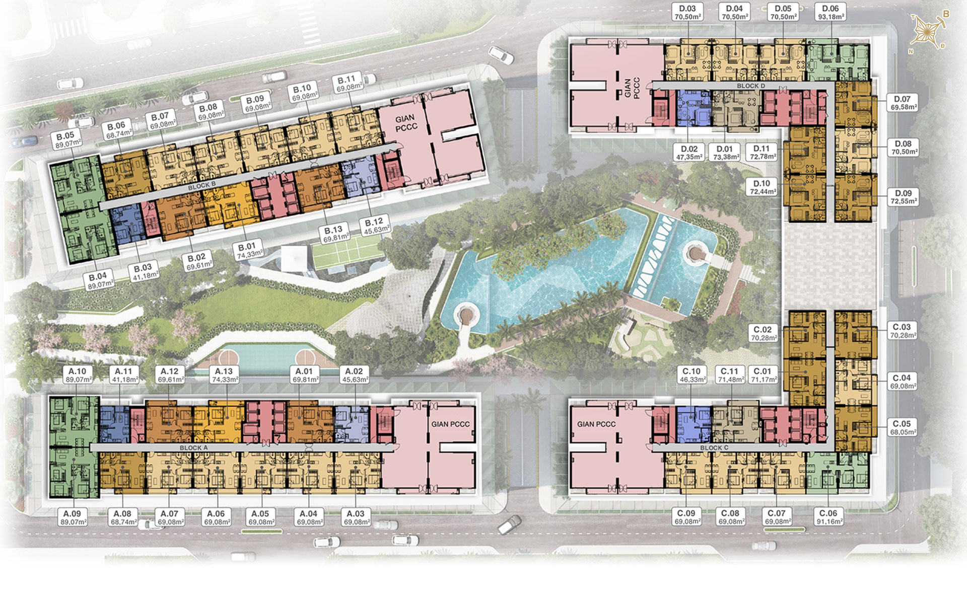 Mặt bằng tầng 20 điển hình dự án Lavita Thuận An