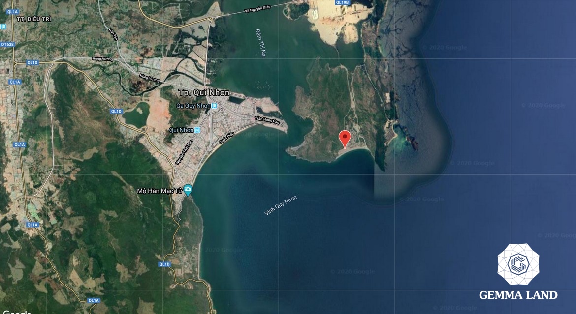 Vị trí dự án biệt thự Hải Giang Merry Land Quy Nhơn