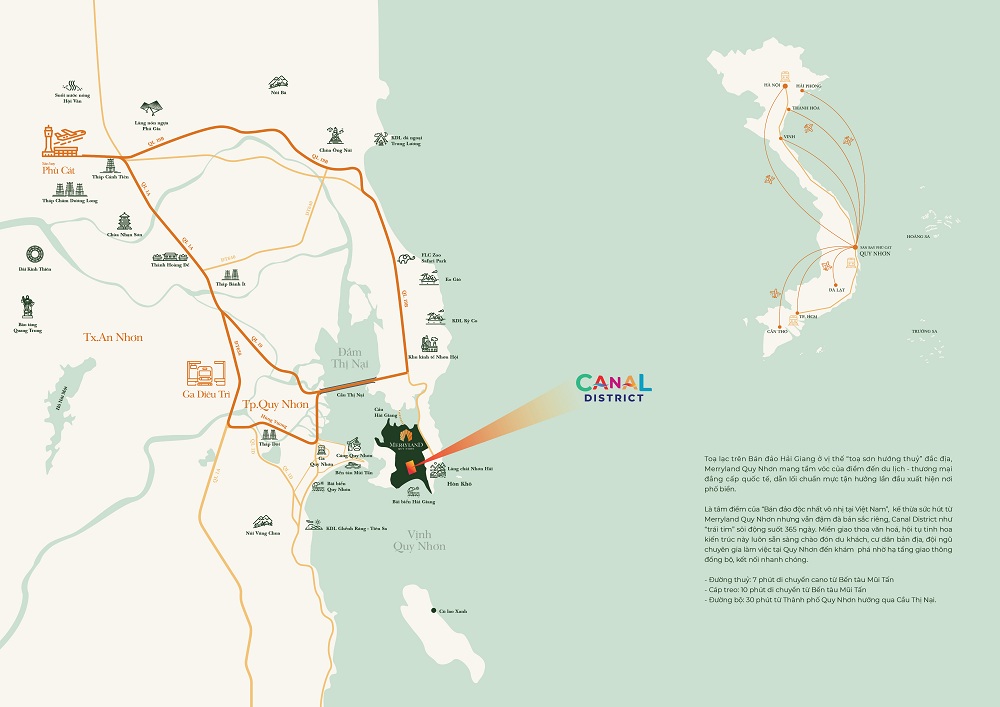 Vị trí Merry Land Quy Nhơn