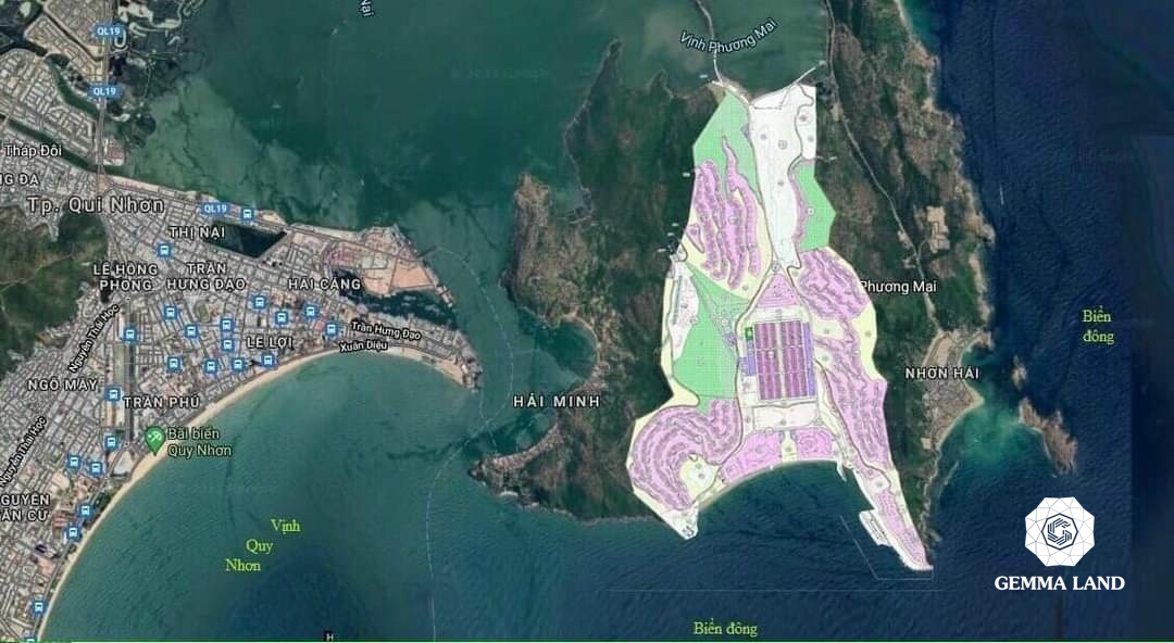 Mặt bằng dự án Hai Giang Merry Land Quy Nhơn 