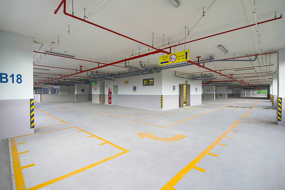 Hệ thống bãi giữ xe tầng 3 Q7 Boulevard