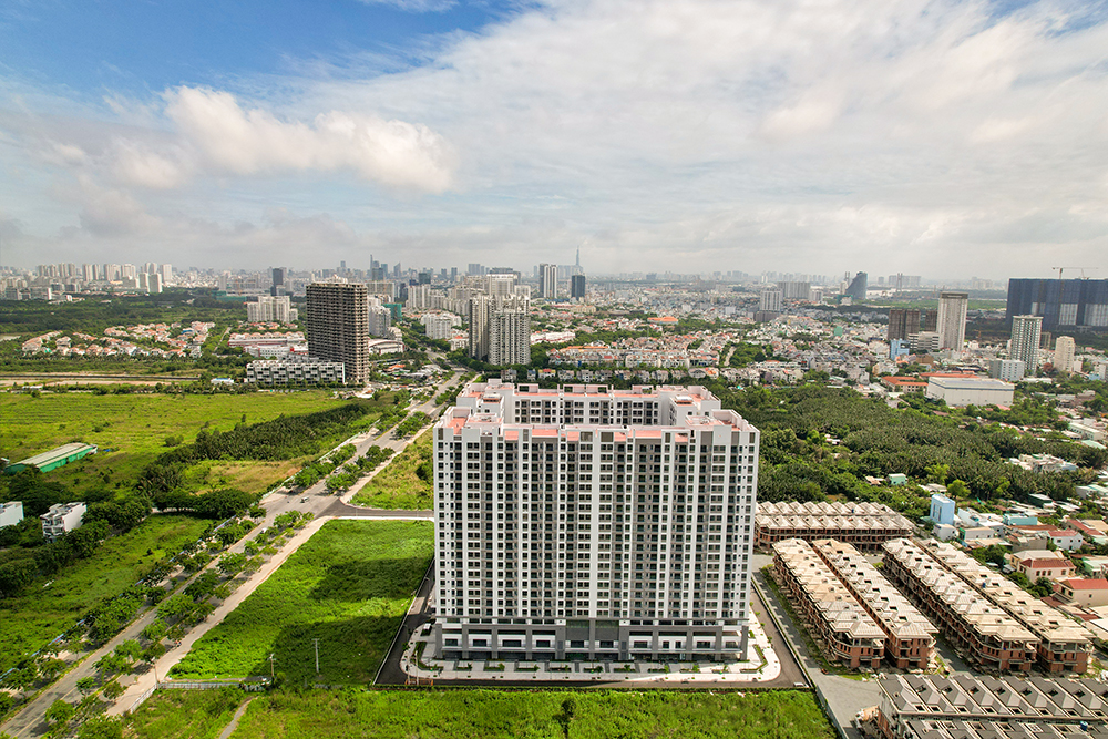 Mặt tiền khu căn hộ Q7 Boulevard