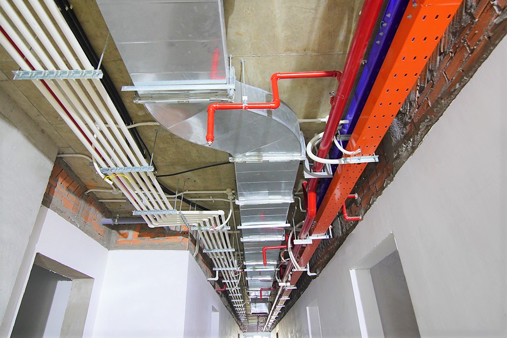 Hoàn thành hệ thống M&E hành lang tầng 34 Block Mercury và Block Uranus