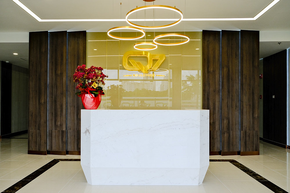 Sảnh đón khu căn hộ Q7 Boulevard