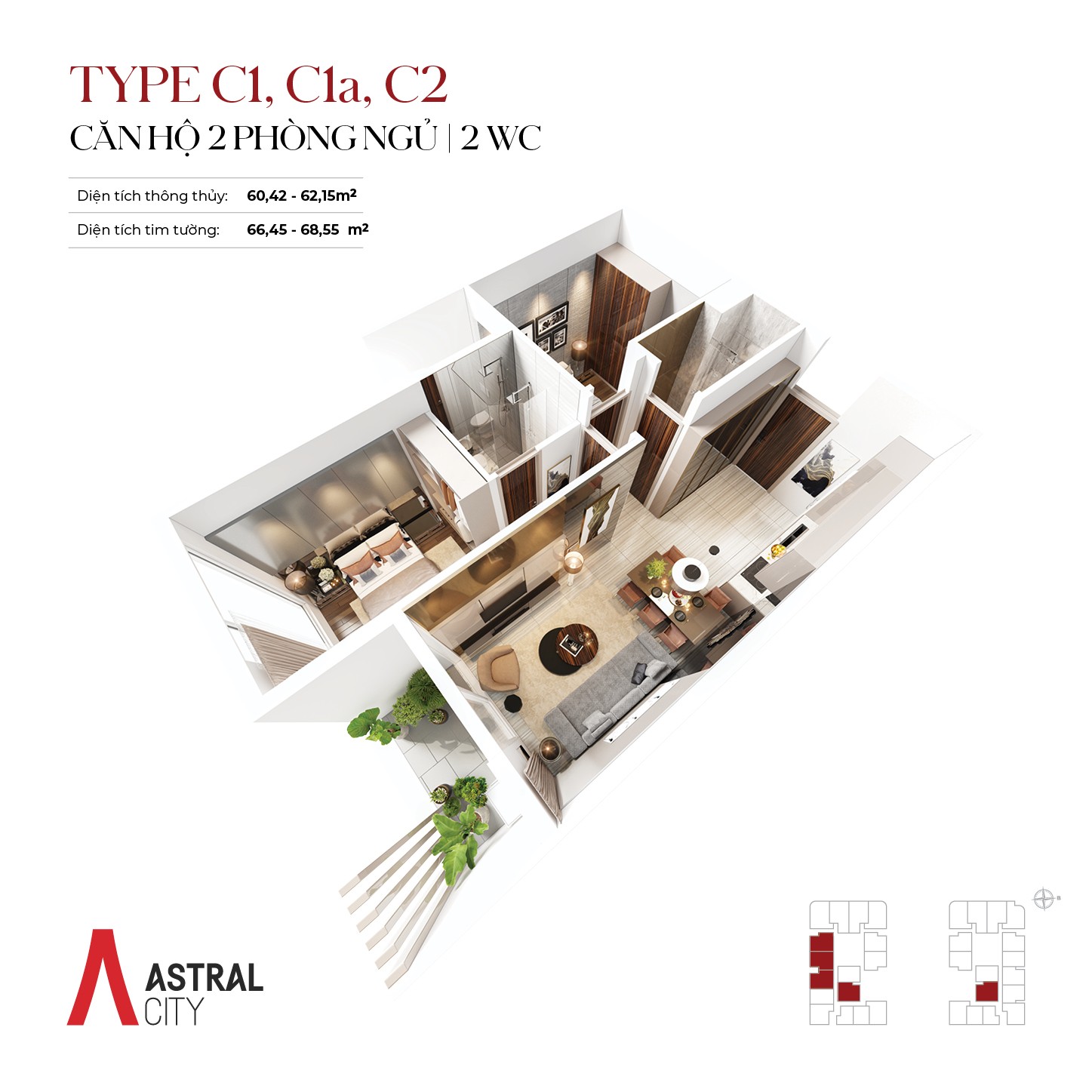 Thiết kế chi tiết dự án căn hộ Tháp Gemini dự án Astral City