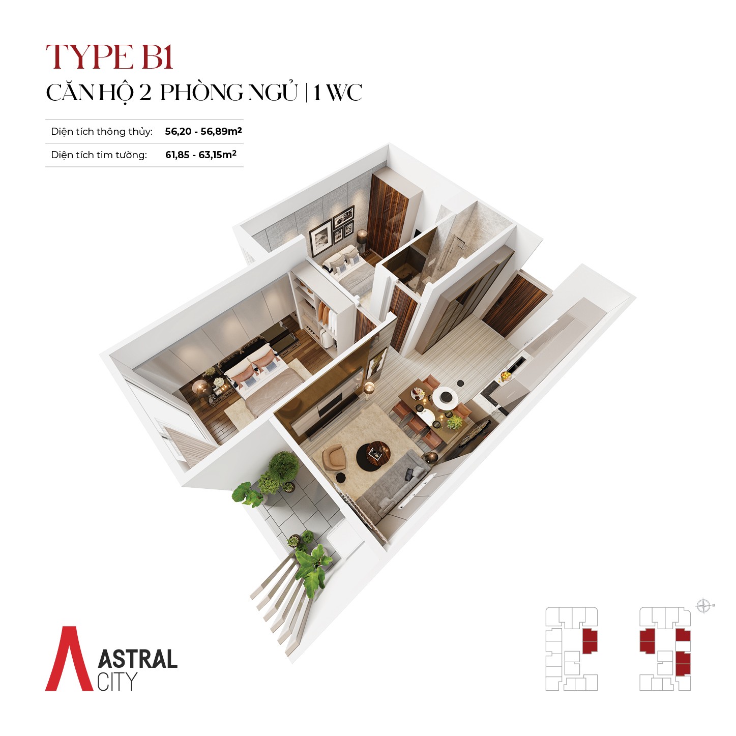 Thiết kế chi tiết dự án căn hộ Tháp Gemini dự án Astral City