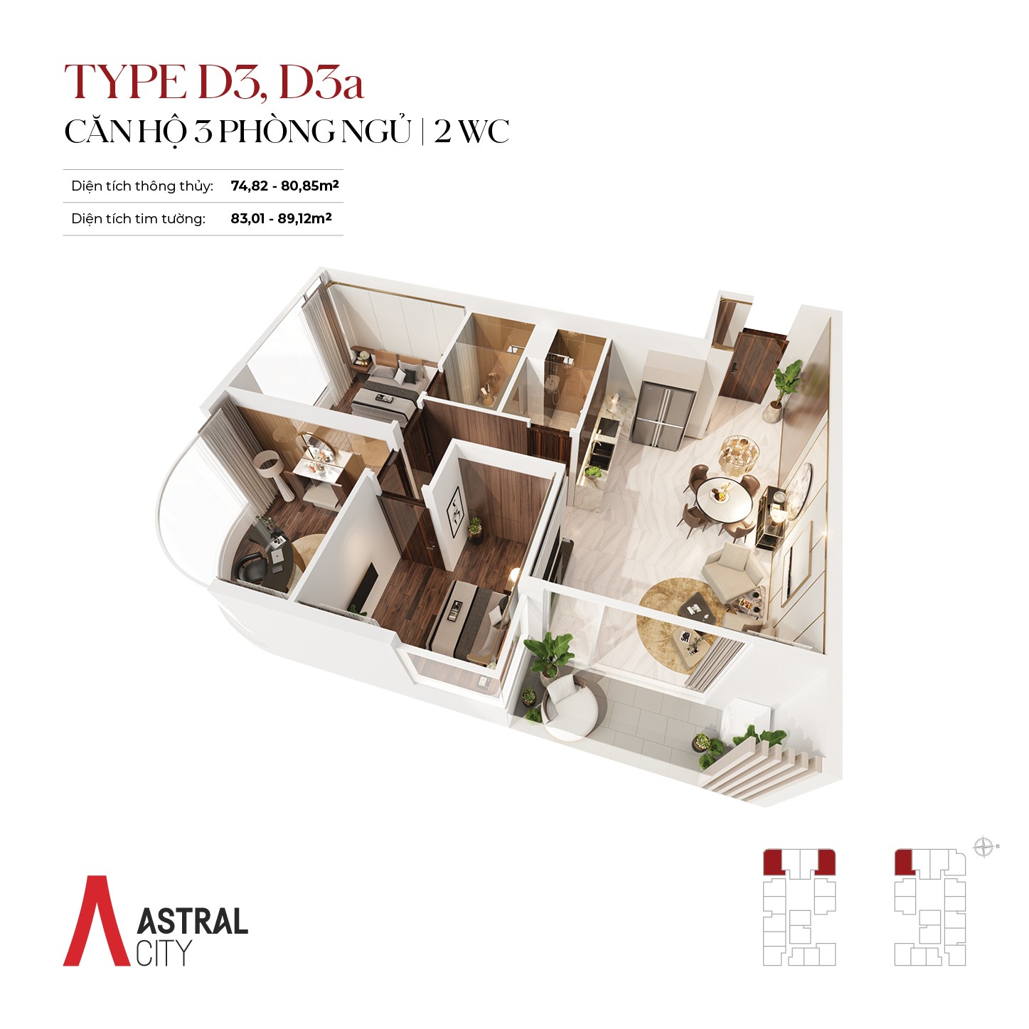 Thiết kế chi tiết dự án căn hộ Tháp Gemini dự án Astral City