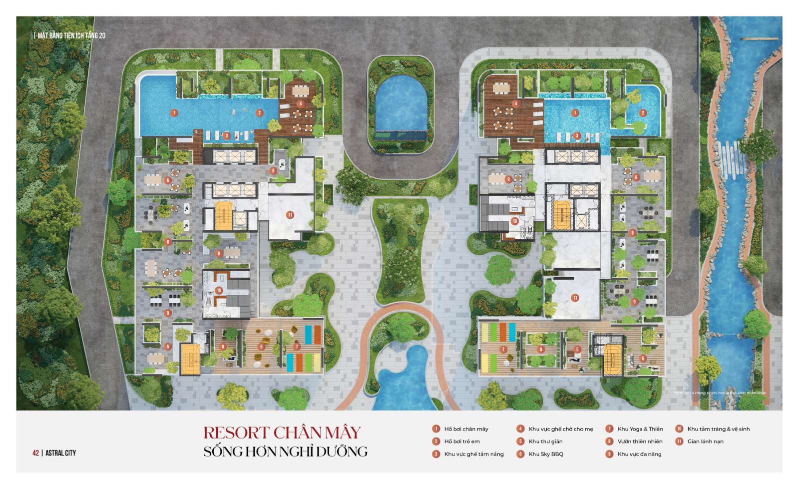 Mặt bằng tầng 20 Astral City Bình Dương Gemma Land
