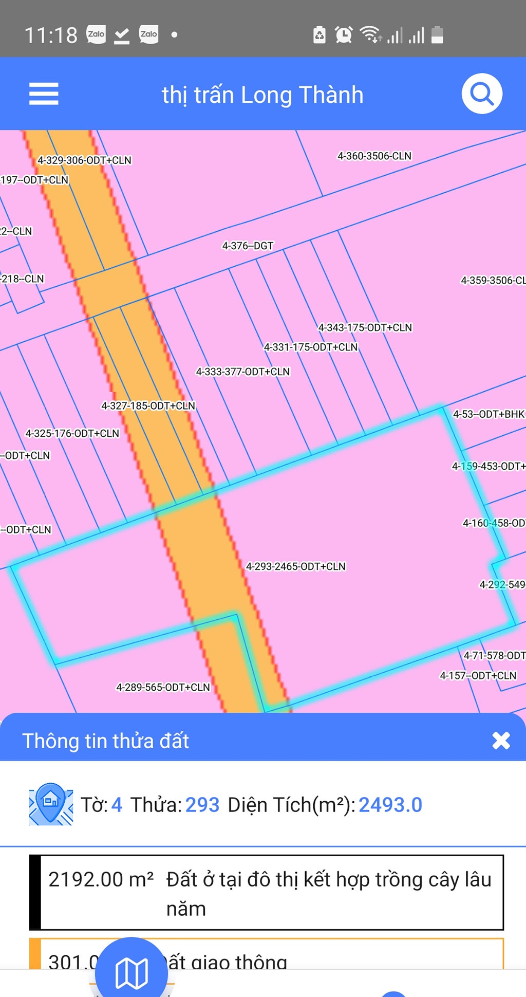 Đồng Nai thu phí xem thông tin thửa đất 2.005 đồng.lần