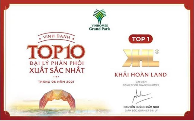 Khải Hoàn Land giữ vững vị thế nhà phân phối top đầu các dự án Vinhomes Vinpearl