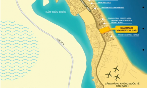 Vị trí Cam Ranh Mystery Villas Gemma Land