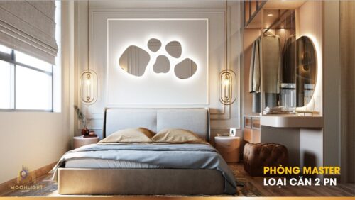 Bố trí phòng ngủ lớn căn hộ Moonlight Centre Point