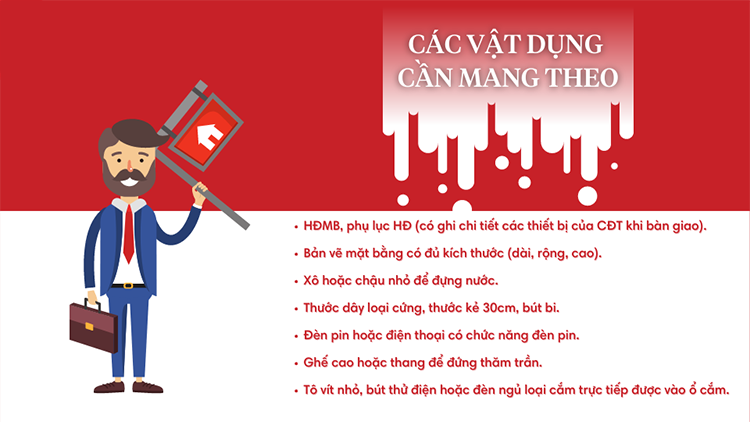 Các vật dụng nhận bàn giao căn hộ khách hàng cần kiểm tra những gì