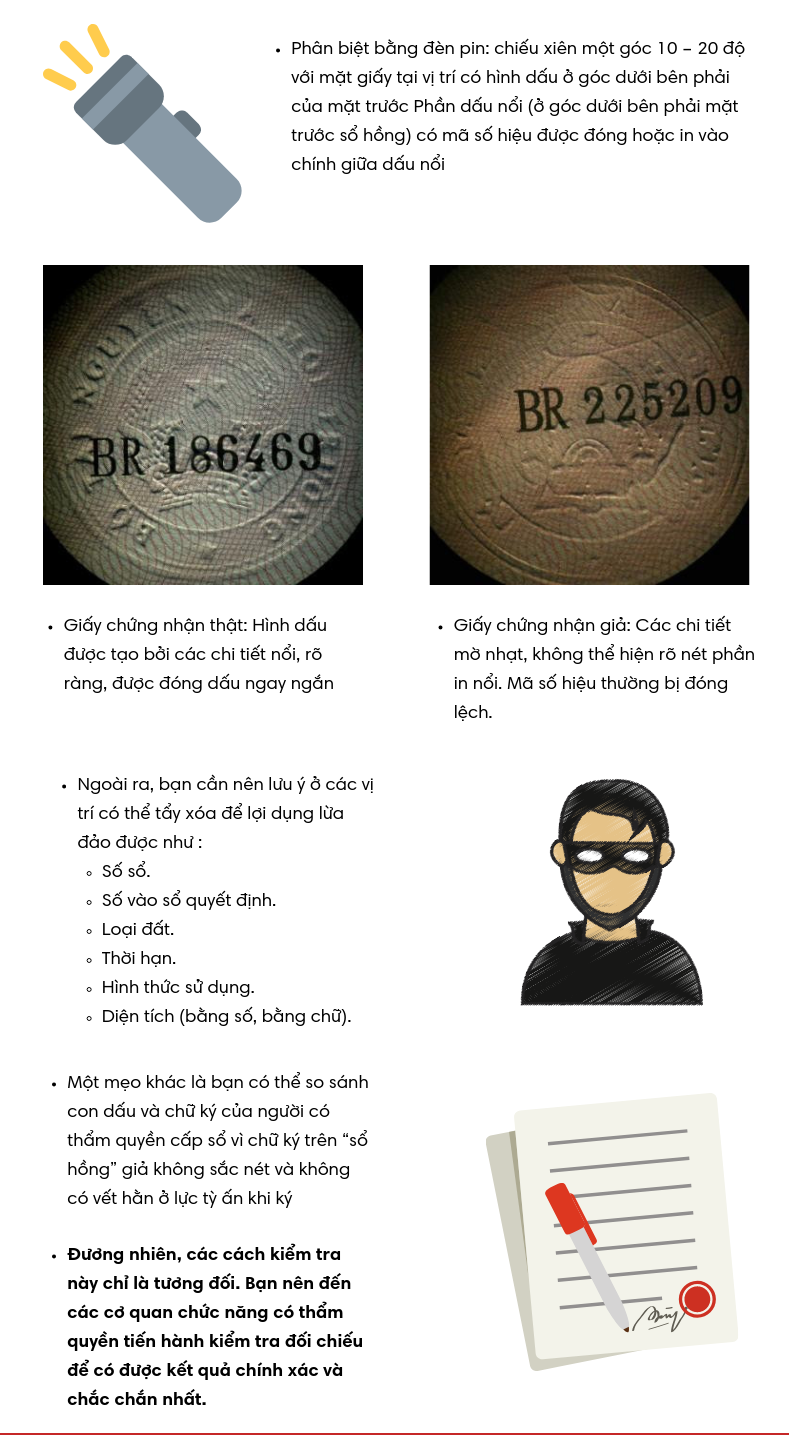 Cách đọc thông tin trên sổ đỏ phân biệt sổ thật giả năm 2021