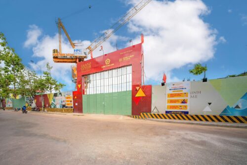 Grand Center Quy Nhon - tiến độ xây dựng tháng 08.2021