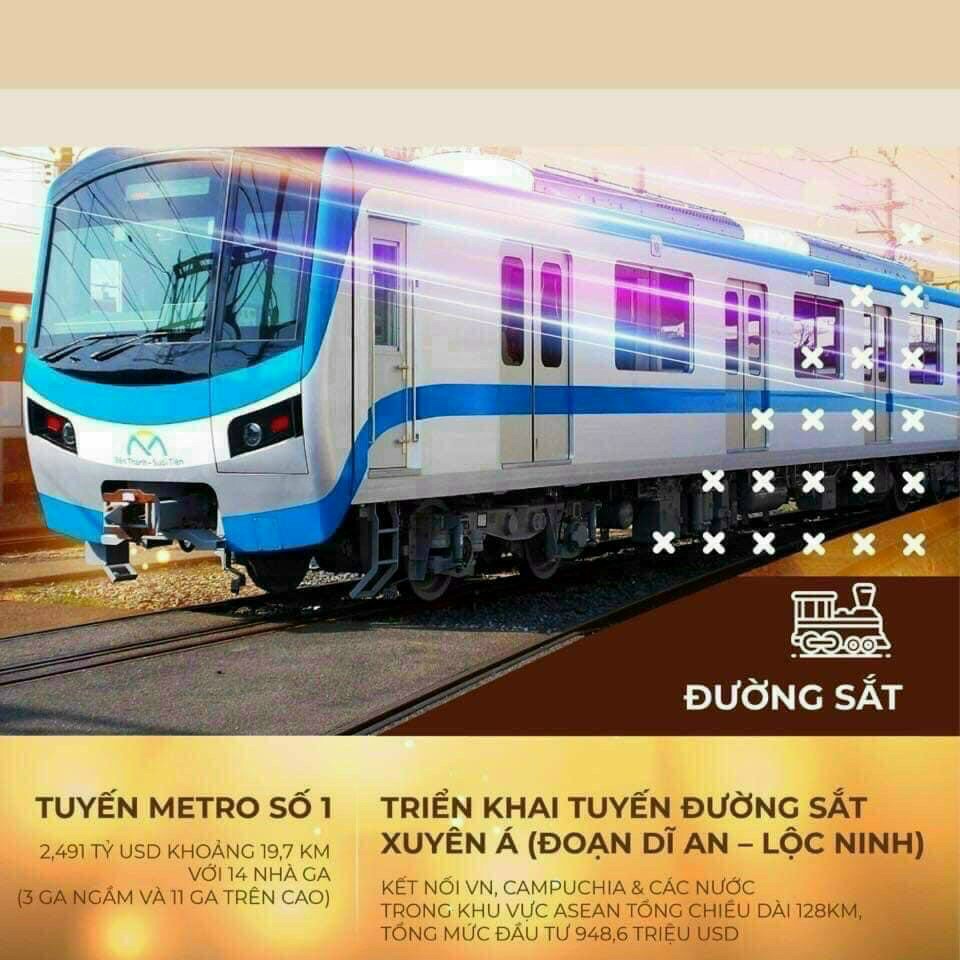 Tuyến metro số 1- Hạ tầng giao thông tuyến đường TPHCM – Bình Dương