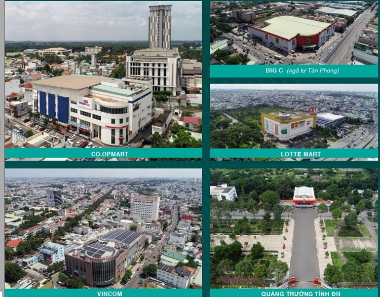 Hình ảnh thực tế một số tiện ích ngoại khu dự án Biên Hòa Universe Complex