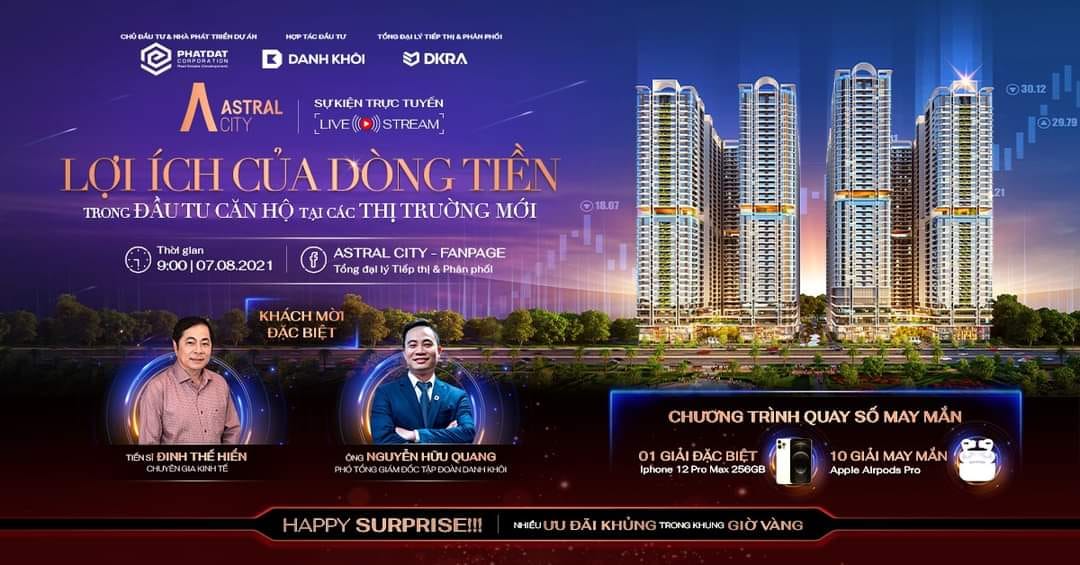 LỢI ÍCH CỦA DÒNG TIỀN TRONG ĐẦU TƯ CĂN HỘ ASTRAL CITY TẠI CÁC THỊ TRƯỜNG MỚI