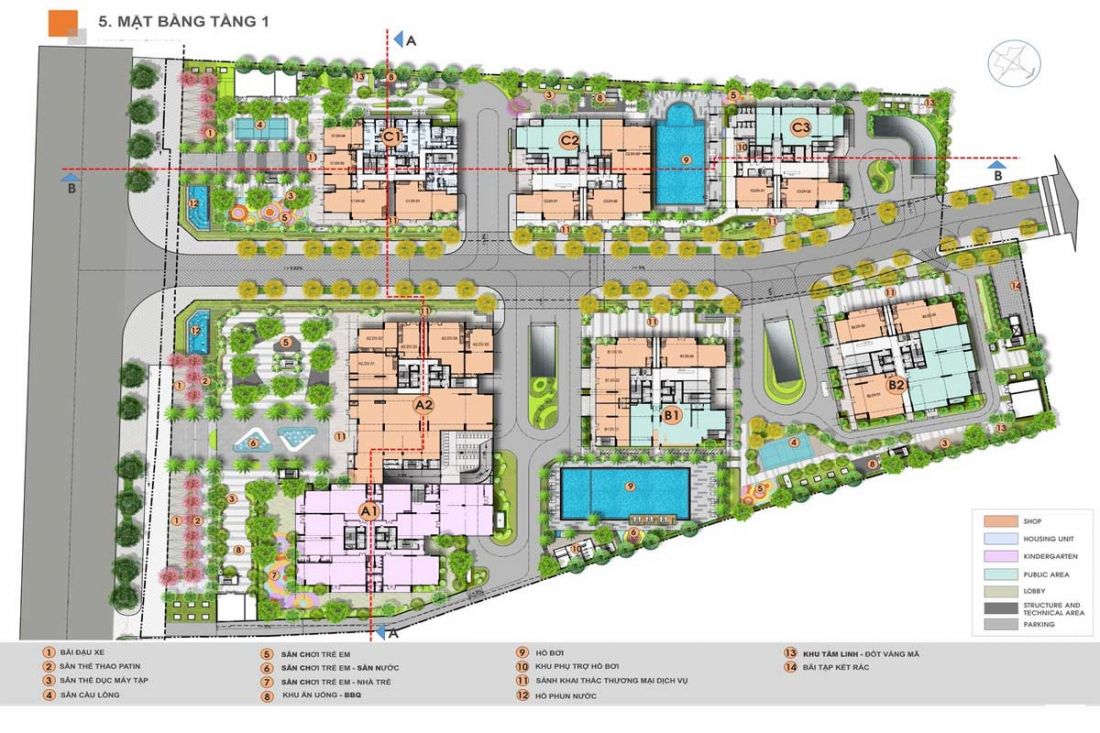 Mặt Bằng căn hộ Biên Hòa Universe Complex