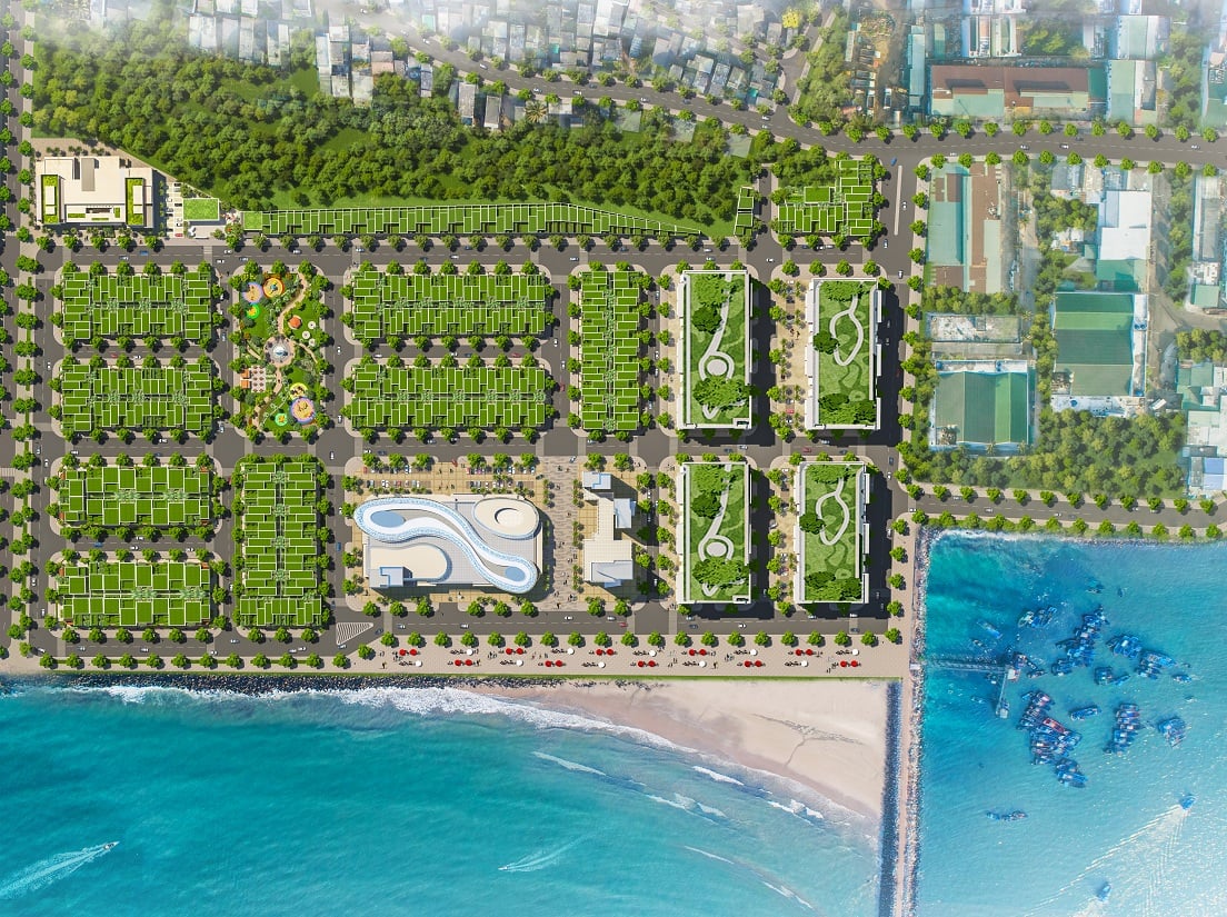 Mặt bằng quy hoạch dự án Queen Pearl Marina Complex