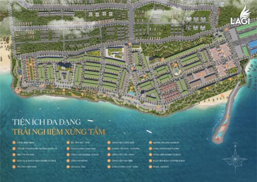 Mặt bằng tiện ích đất nền Lagi New City