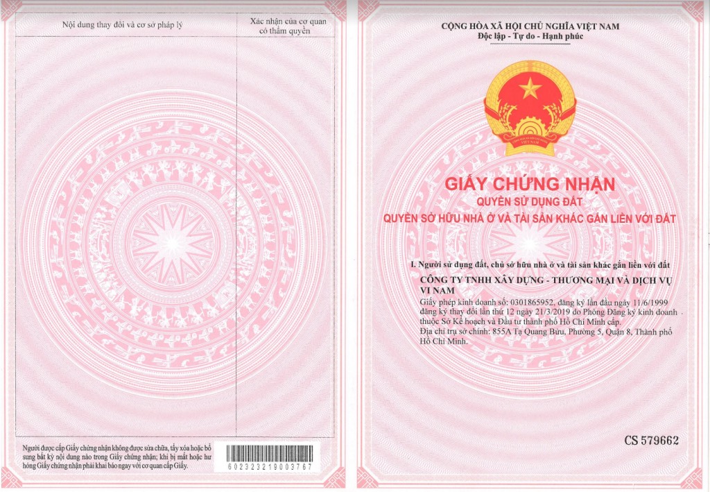 Sổ đỏ Lagi Newcity