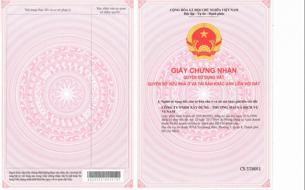 Sổ đỏ Lagi Newcity