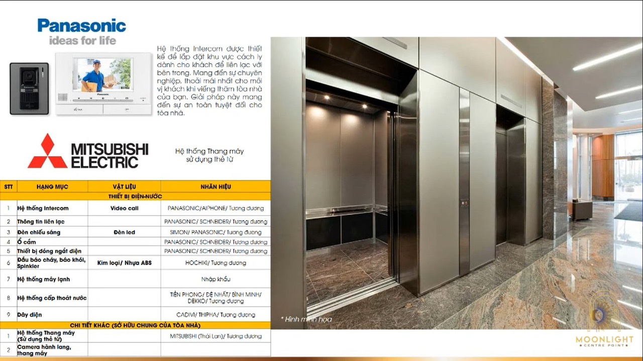 Thiết bị bàn giao Moonlight Centre Point Bình Tân