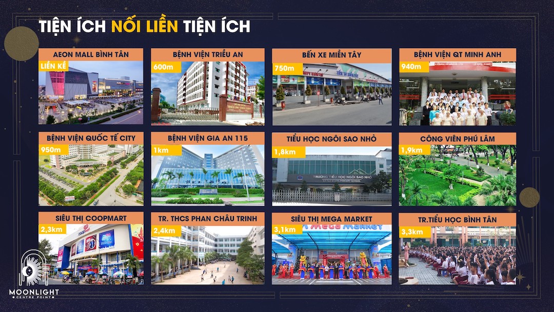Tiện ích ngoại khu căn hộ Moonlight Centre Point