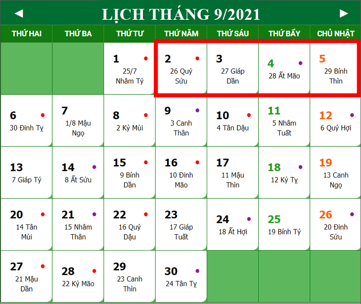 Ngày Quốc Khánh tại Việt Nam