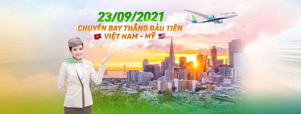 Chuyến bay tới Mỹ Bamboo Airways FLC