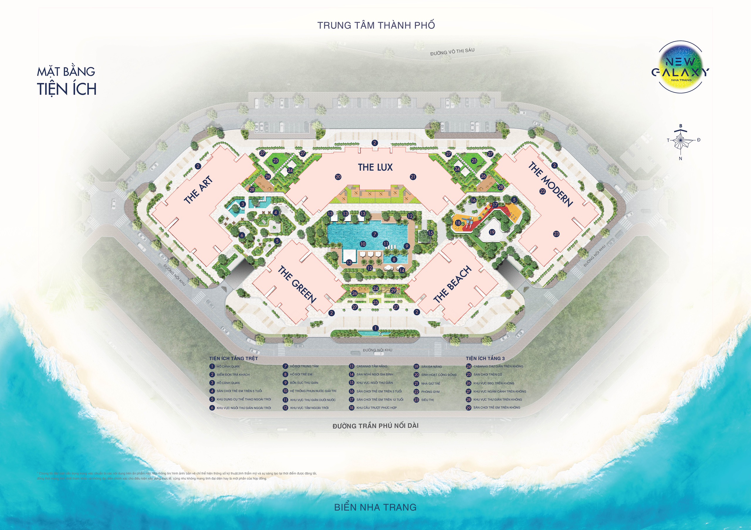 Mặt bằng tổng thể dự án New Galaxy Nha Trang