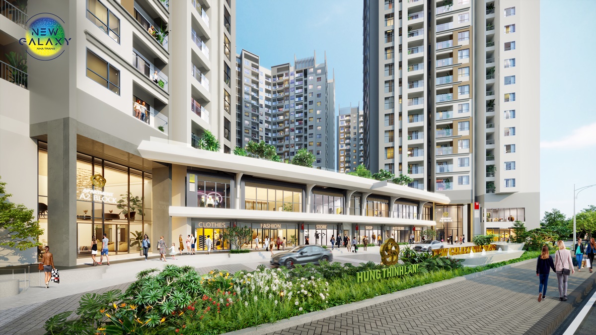 Tiện ích khu phố thương mại dự án New Galaxy Nha Trang
