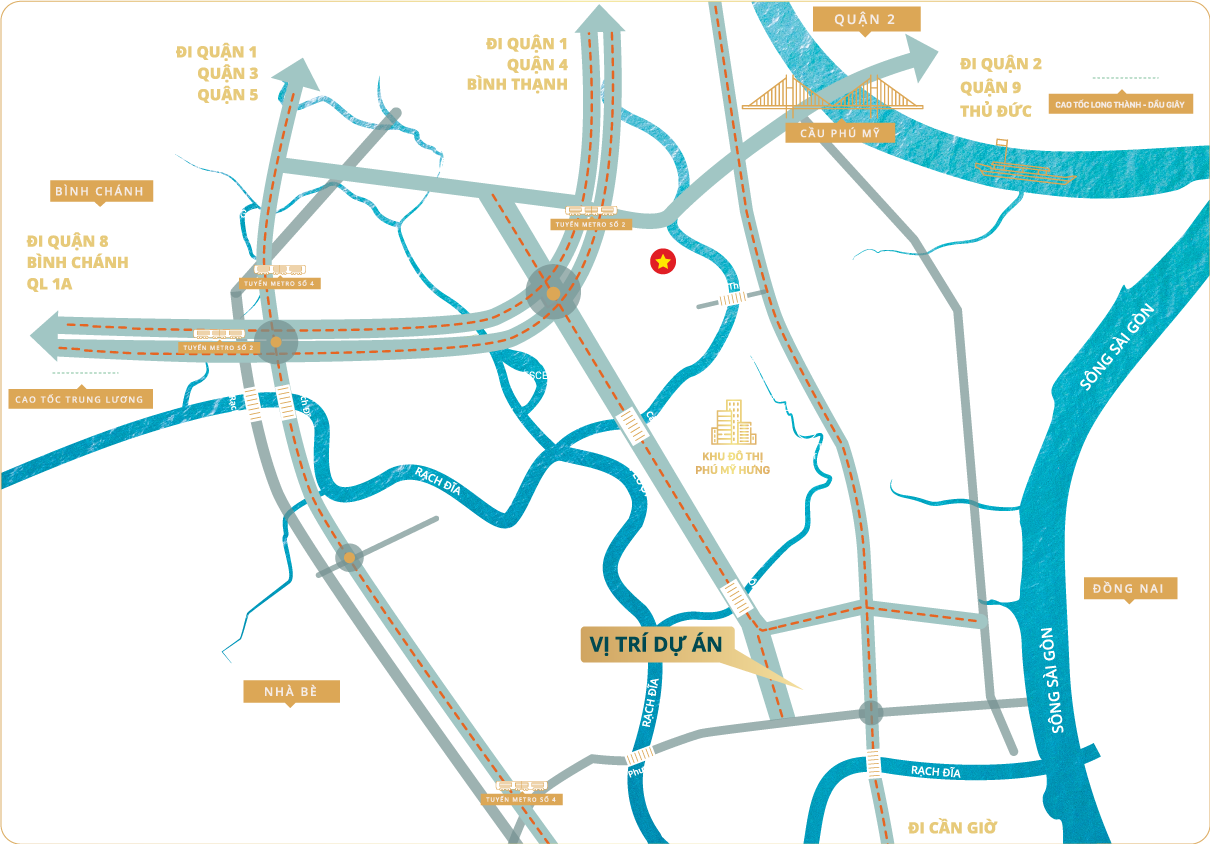 Vị trí dự án The Peak Garden