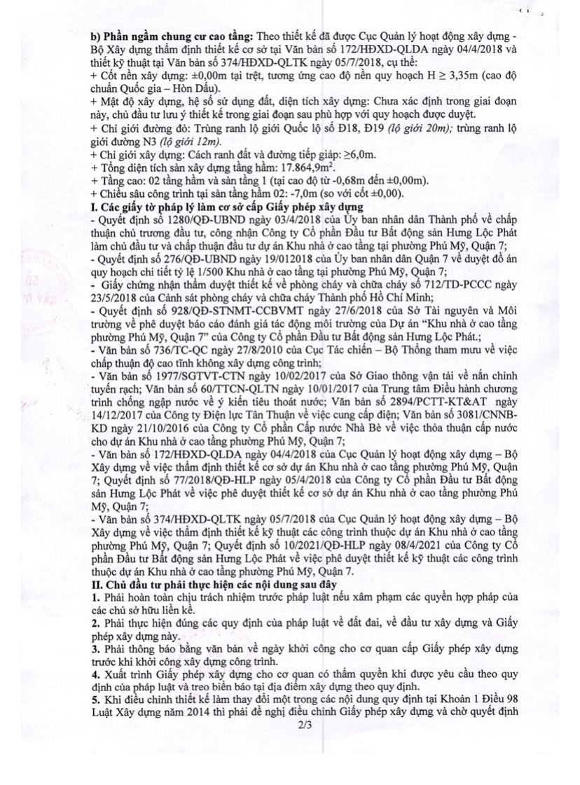 The Peak Garden Giấy Phép Xây Dựng