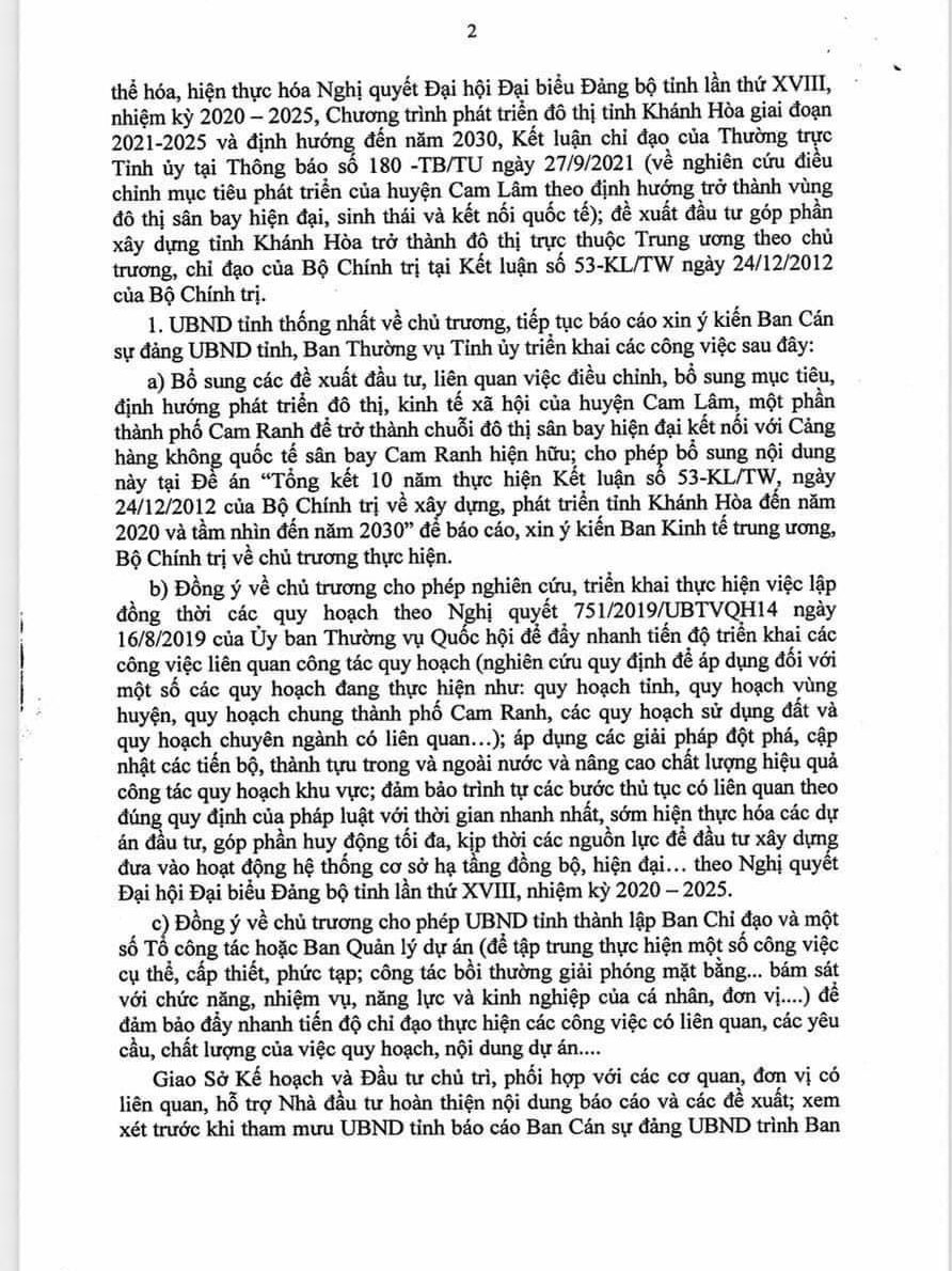 Vingroup - bất ngờ đề xuất đầu tư vào dự án 2608 ha Cam Lâm Nha Trang