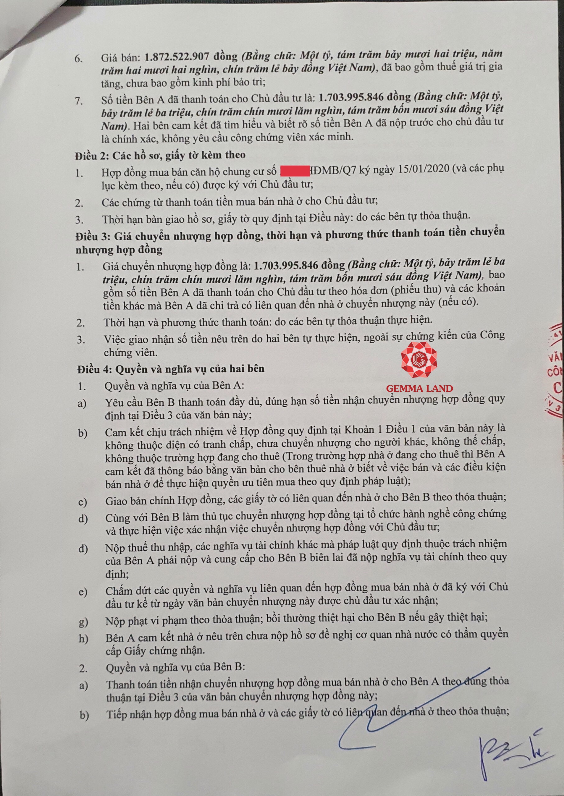 Quy trình chuyển nhượng mua bán dự án Q7 Riverside